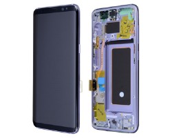 Előlap Samsung Galaxy S8 (SM-G950) keret + LCD kijelző (érintőkijelző) Orchid Gray GH97-20473C